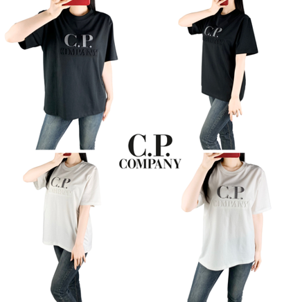 C.P 엠보로고 면 반팔티