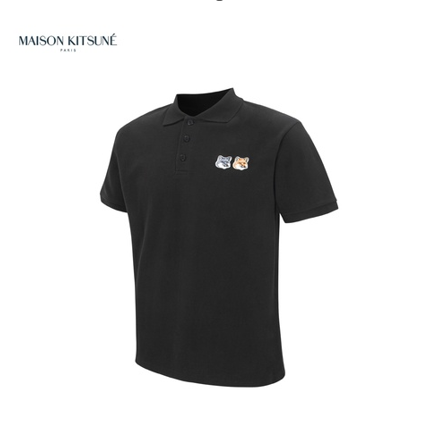 메종 더블폭스 PK 카라 반팔티