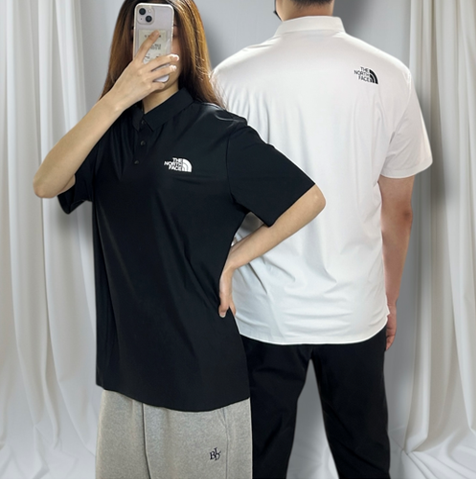 노스페이스 쿨 카라 반팔티