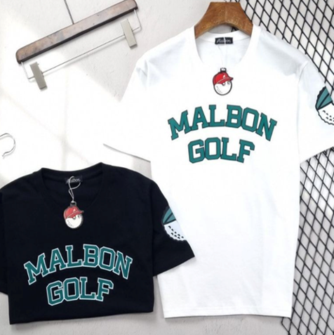 말본 그린 빅로고 폰트 반팔티