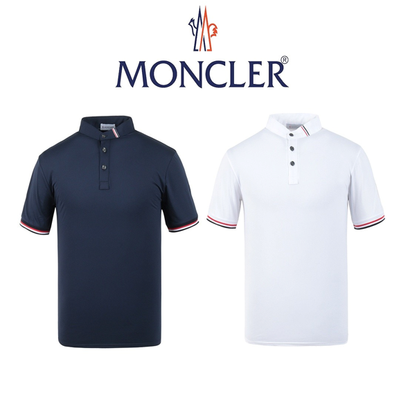 몽클 실크 차이나카라 반팔