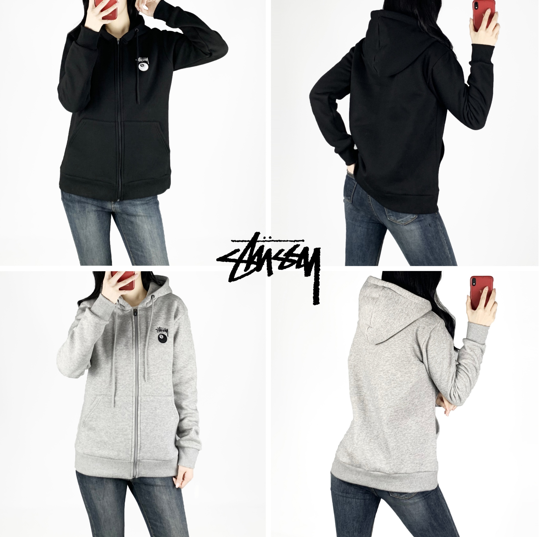 스투시 기모 후드집업