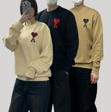 아미 빅로고 맨투맨