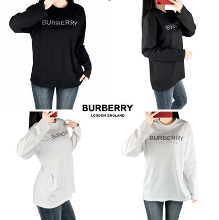 버버리 엠보 줄로고 반팔티