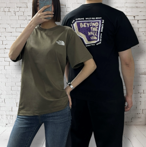 노스페이스 등나염 반팔티