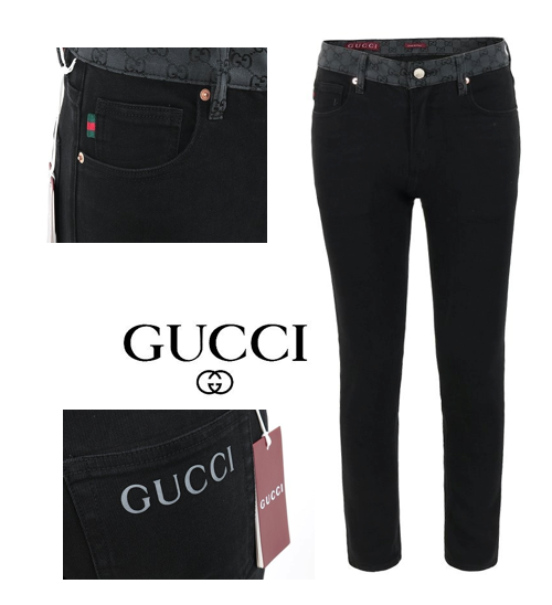 ☆가을 신상☆G. 25FW 레터링 로고 자가드 블랙 슬림 일자진