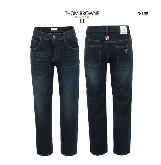 톰브라운 융기모 딥컬러 히든밴딩 슬림팬츠