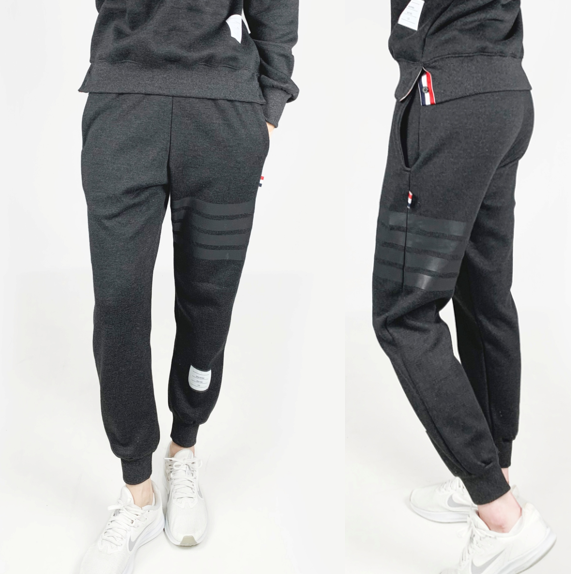 톰브라운 블랙사선 기모 팬츠